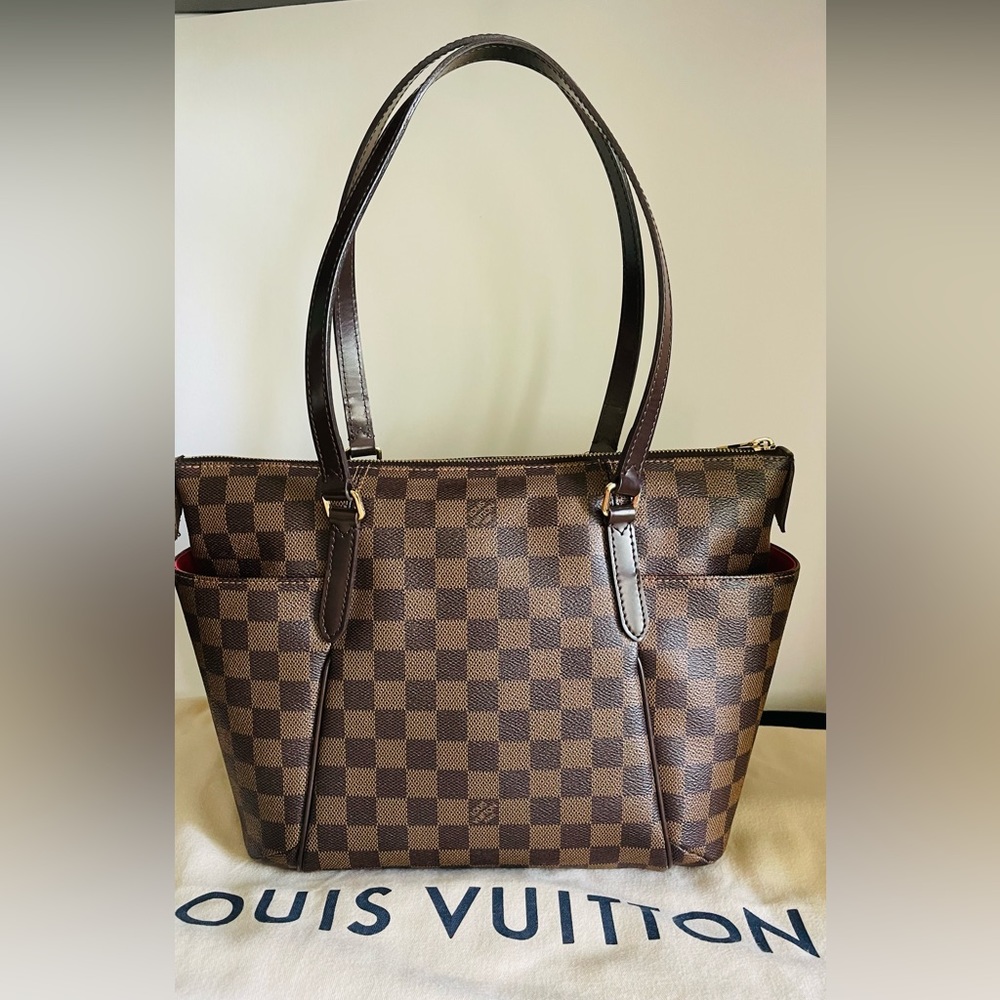 Louis Vuitton Brown Damier Ebene Checker Shoulder Bag